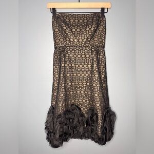 Milly of New York Black Strapless Cocktail Dress | Size 4